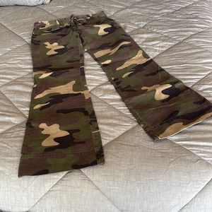 Funky camo pants.
